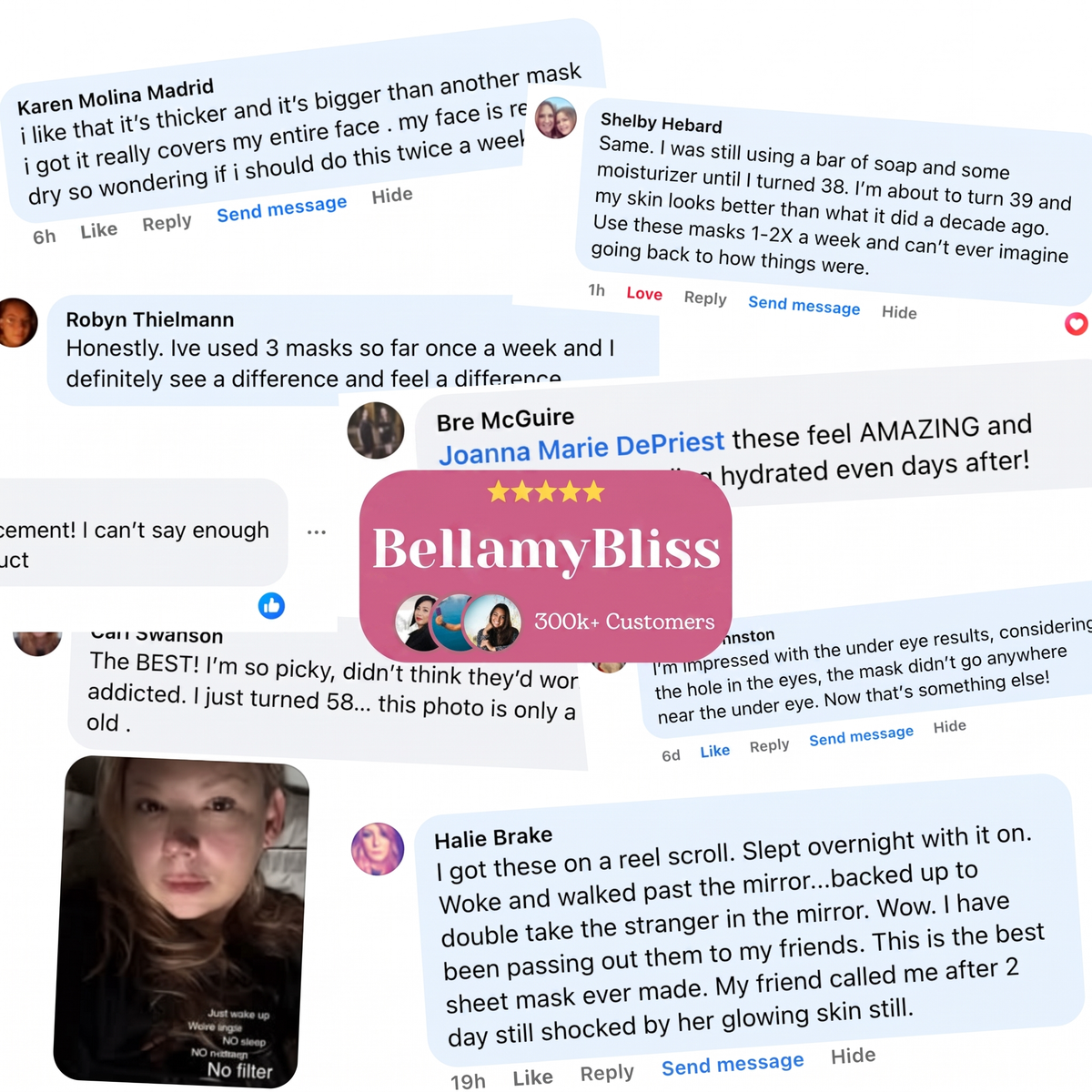 BellamyBliss™ Collagen PDRN Glow Up Mask