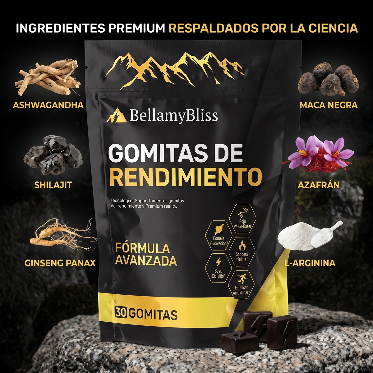 BellamyBliss™ Gomitas de Rendimiento Masculino