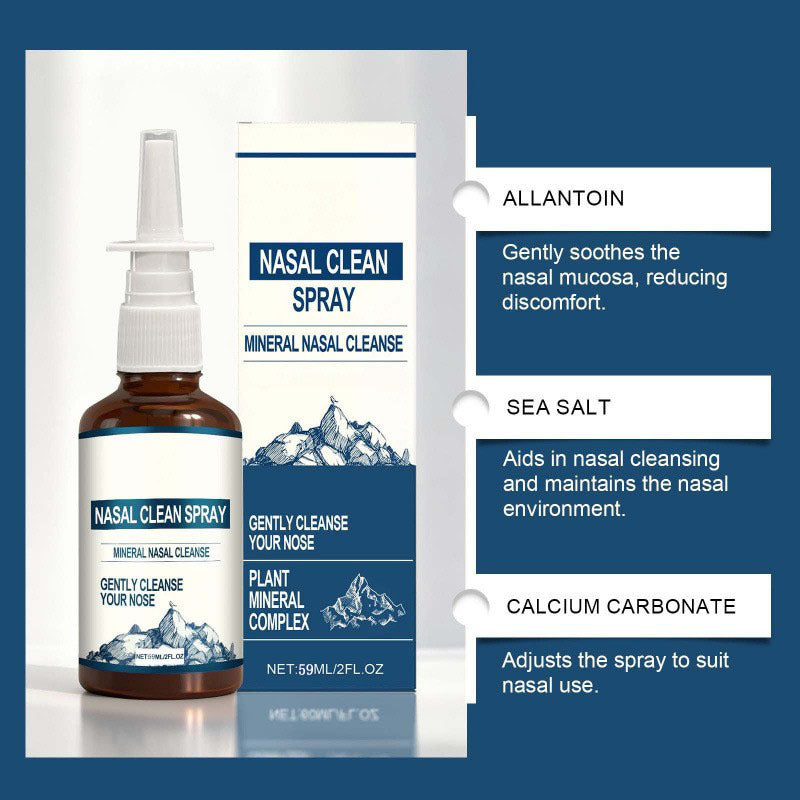 Gentle Herbal Nasal Spray for Congestion Relief