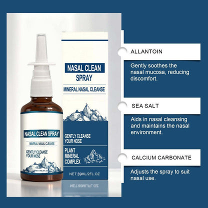 Gentle Herbal Nasal Spray for Congestion Relief