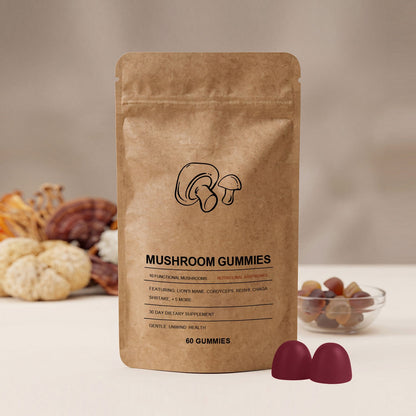 Gomitas de hongos para la salud intestinal