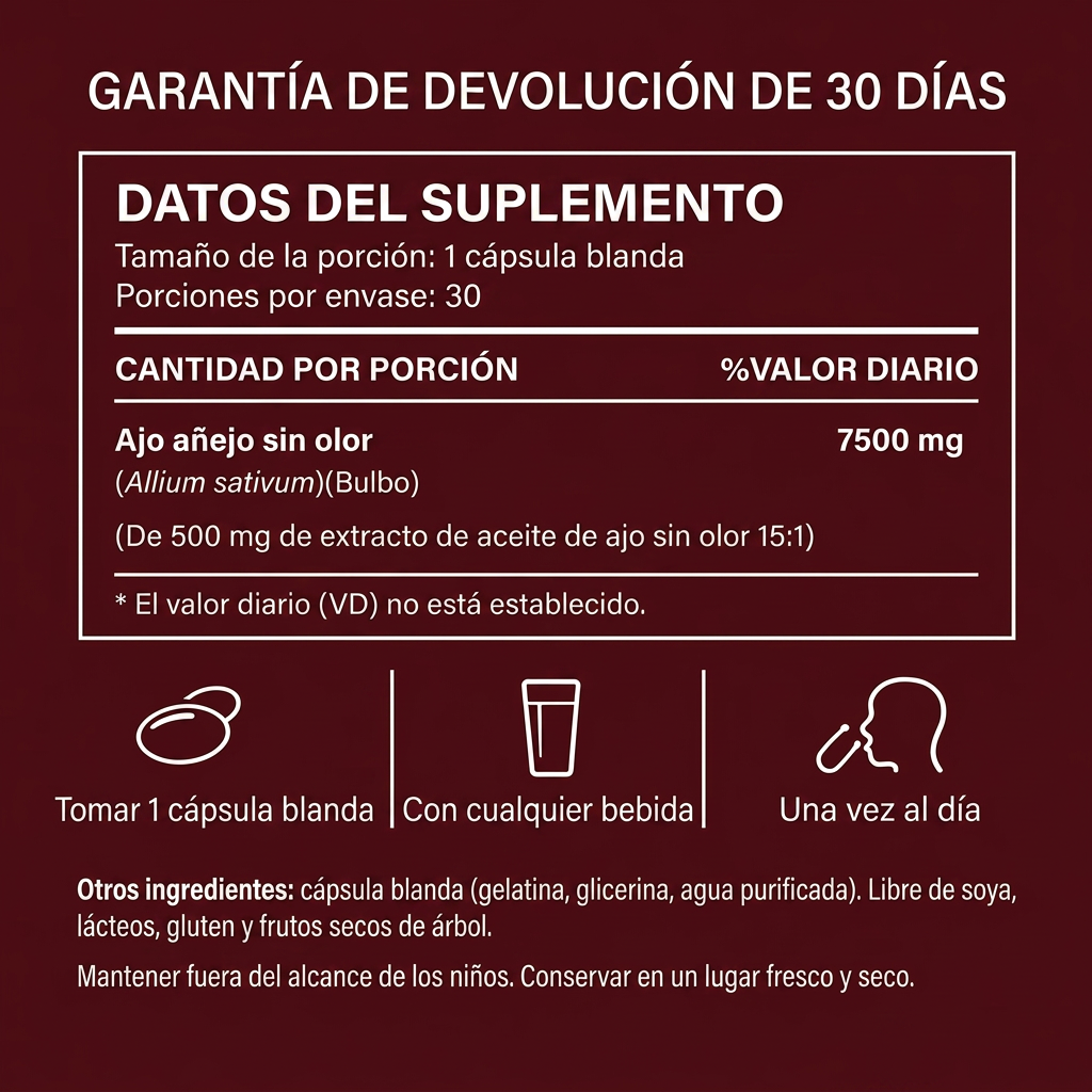 Extracto de ajo envejecido — clínicamente estudiado para una presión arterial saludable
