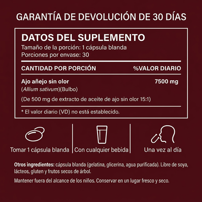 Extracto de ajo envejecido — clínicamente estudiado para una presión arterial saludable