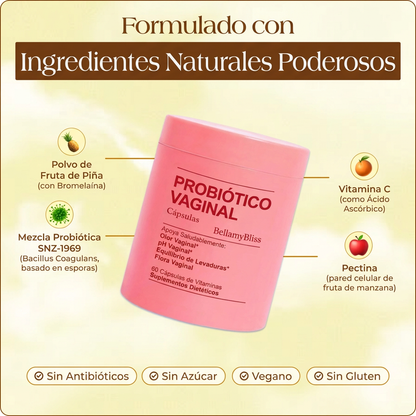 Probiótico Vaginal BellamyBliss - 100% Real