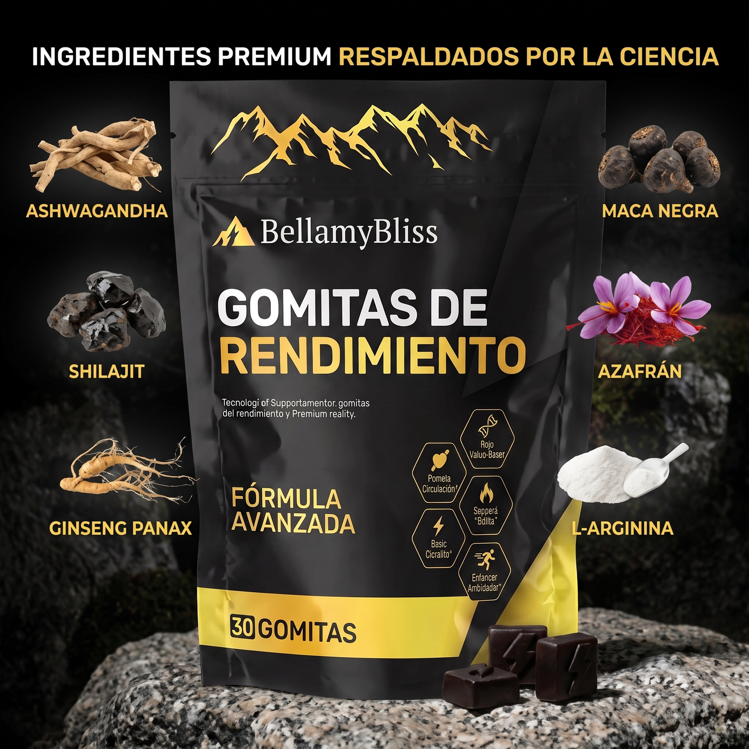BellamyBliss™ Gomitas de Rendimiento Masculino