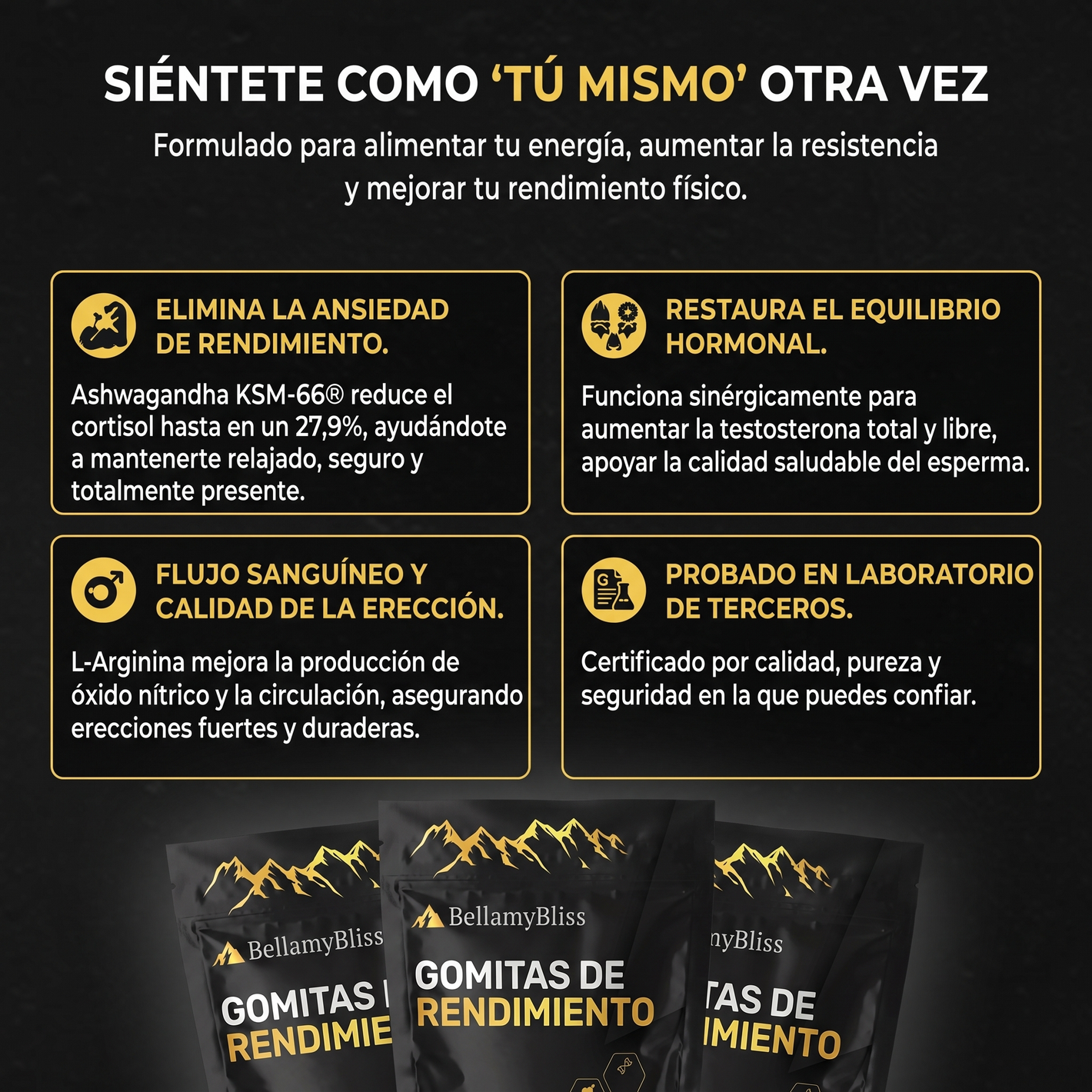 BellamyBliss™ Gomitas de Rendimiento Masculino