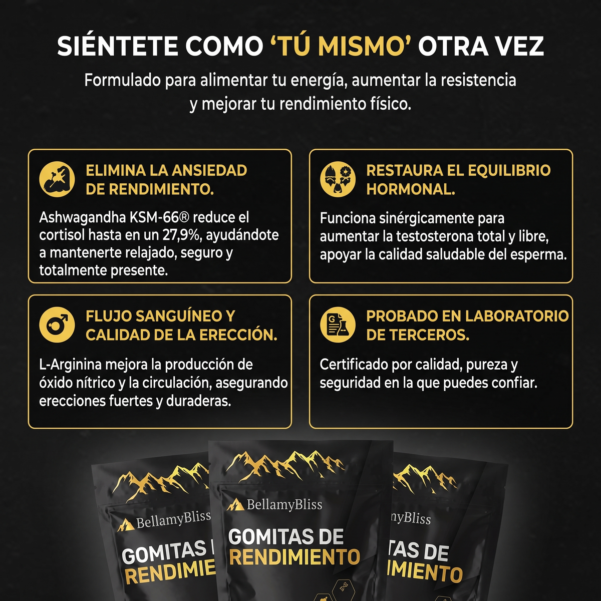 BellamyBliss™ Gomitas de Rendimiento Masculino